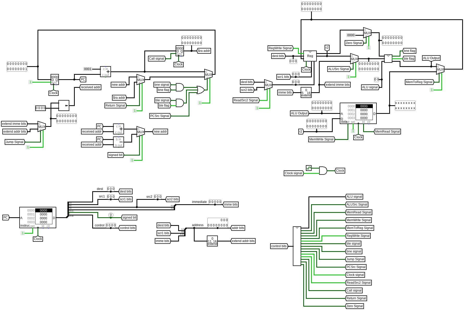 16-Bit Custom Processor Design